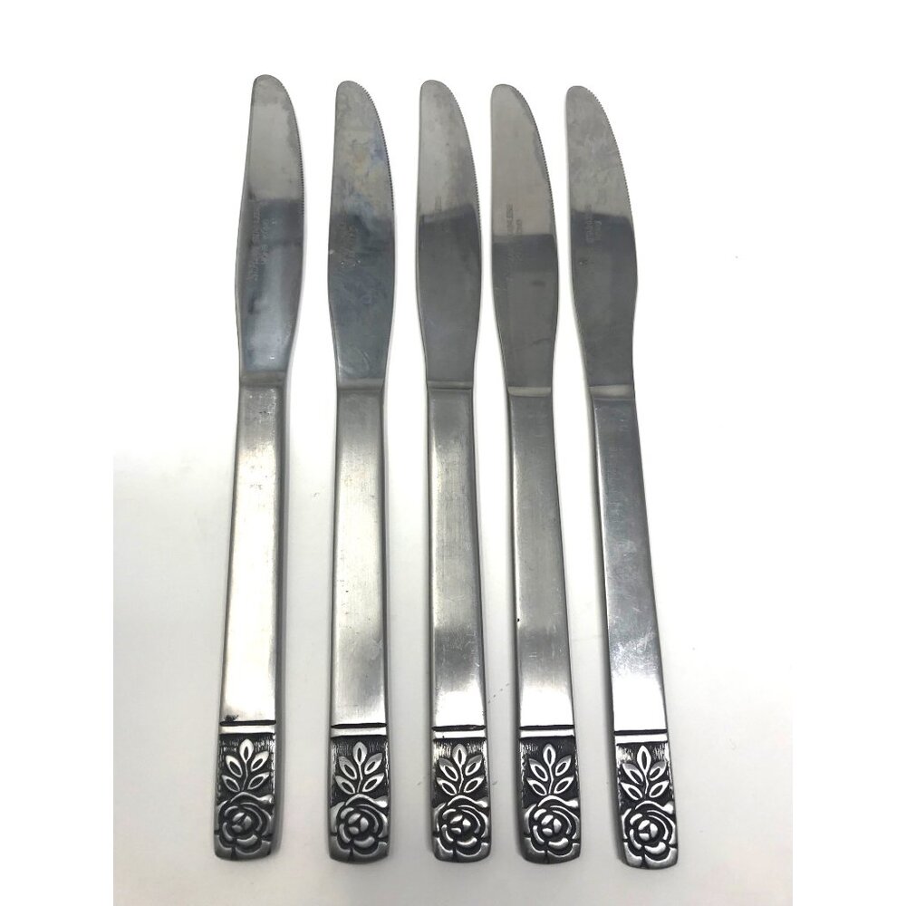St Regis Stainless 5 Dinner Knives Hong Kong Flatware